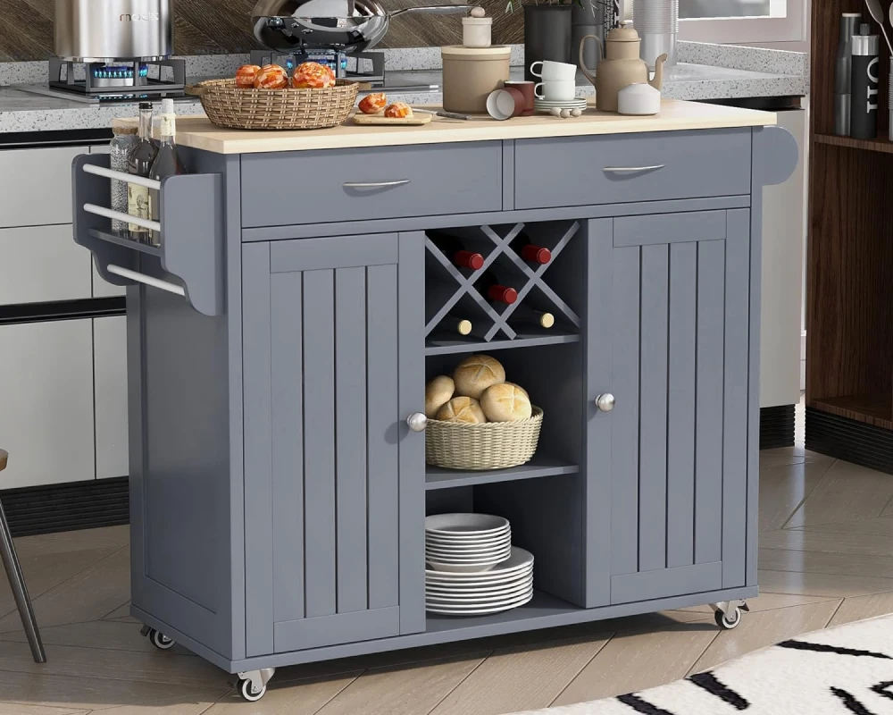pantry cabinet with wheels
