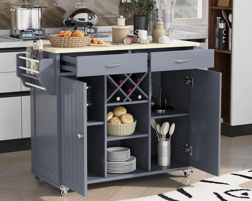 narrow kitchen islands