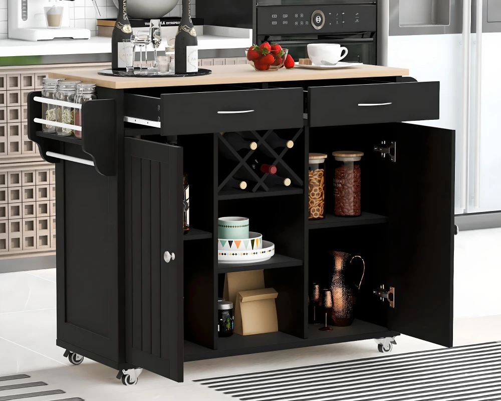 wooden kitchen stand