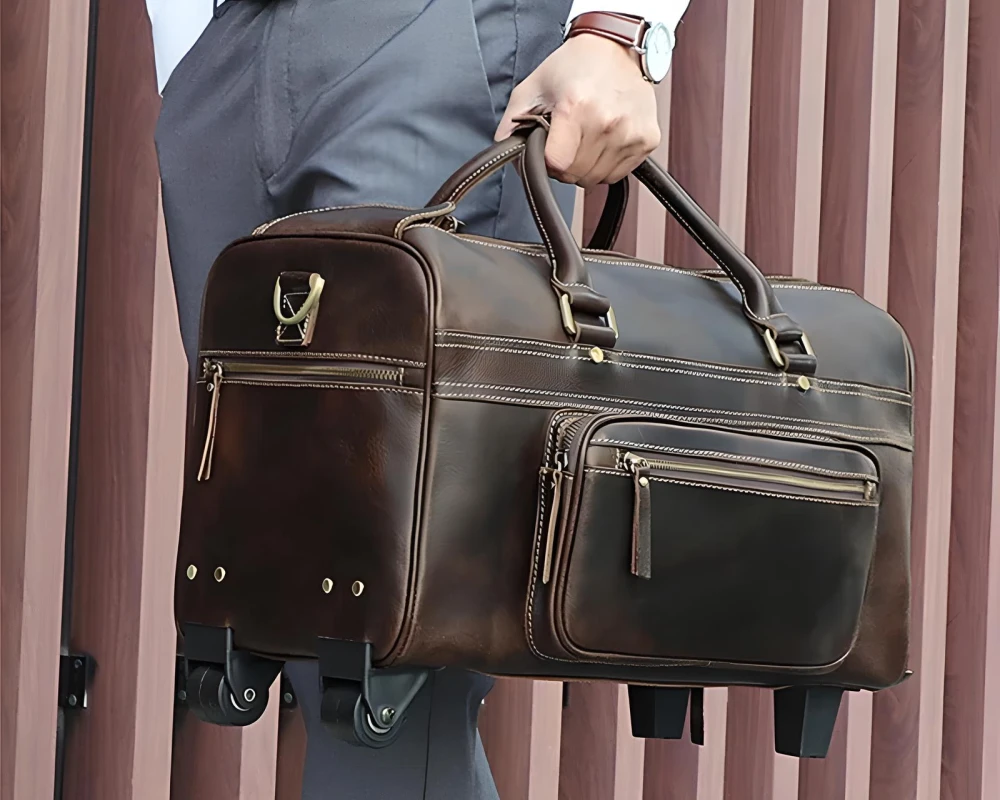 best leather carry on